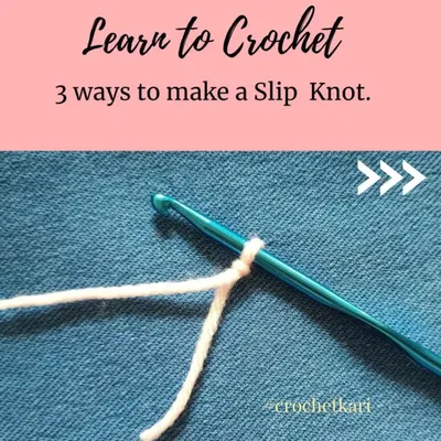 Every crochet project starts with a simple slip knot. In this tutorial still, I show one of three easy ways to make one. I believe in finding the method that works best for you, which is a core part of my personal coaching style.