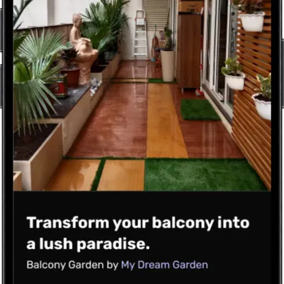 this is a service detail page, designed in a dark mode ui. the layout prioritizes a strong call-to-action ('get introduced') and provides key information like location and story, making it easy for users to make a decision.