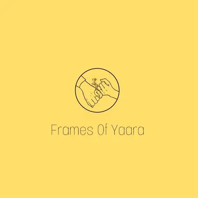 I created this minimal and elegant custom logo for a wedding photography page, "Frames of Yaara." The design features a simple line drawing of a pinky promise.