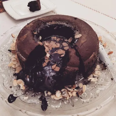 A slice of my Ragi Chocolate Cake reveals its rich, lava-like center. This cake proves that you don't need to compromise on taste for a healthier option. It’s made with nutritious ragi flour and has a deep chocolate flavor.