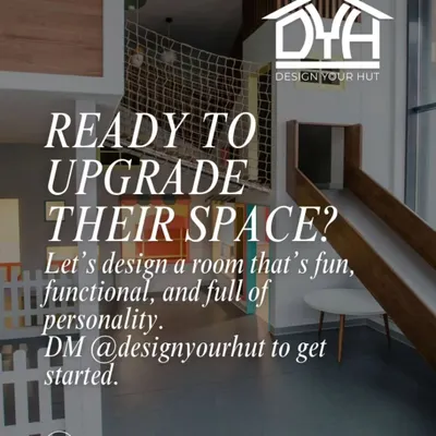 This indoor play area is the ultimate room upgrade. I designed this custom wooden structure with a slide and a safety net, creating a fun and active zone that doesn't compromise on the room's overall aesthetic. It's a dream come true for any active kid.