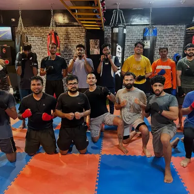 The work is done, but the spirit remains high. This is our team after a demanding Thursday training session, united by hard work and a shared passion for Muay Thai.