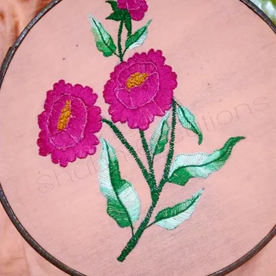 Look at the detail you can create with just a needle and thread. In my hand embroidery workshop, I teach you stitches like this, turning a simple piece of cloth into a beautiful floral artwork. It’s a wonderfully calming process.