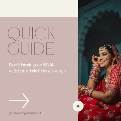 A quick guide on why you should never book a makeup artist without a trial. It's the key to ensuring your look is perfect.