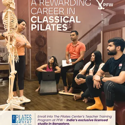 Are you dreaming of a rewarding career in Classical Pilates? Our Teacher Training Program, in partnership with The Pilates Center, offers a life-changing path. We are India's only licensed studio to certify teachers in this globally recognized program.