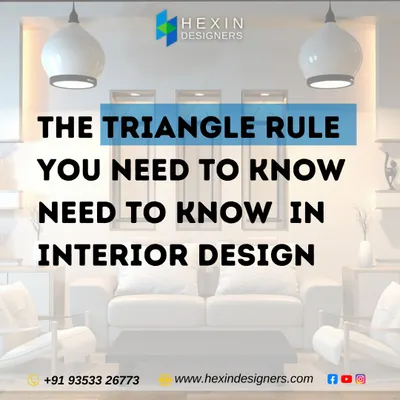 We often use the 'Triangle Rule' in our designs to create balance and visual interest. This principle can be applied to furniture layout, shelf styling, and even color distribution to create a harmonious space.