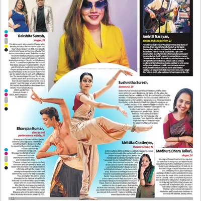 I was honored to be featured in the Indian Express for an article on Chennai as an artistic paradise. It is a privilege to contribute to the city's vibrant cultural fabric.