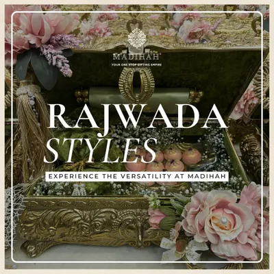Experience the versatility of my Rajwada Styles. This image showcases a classic ornate golden chest, perfect for creating a gift that feels like a royal treasure.