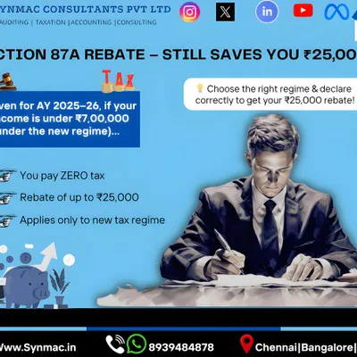 If your income is under ₹7,00,000 in the new tax regime, you could pay zero tax. This is possible because of the rebate under Section 87A, which can save you up to ₹25,000 if you declare correctly.