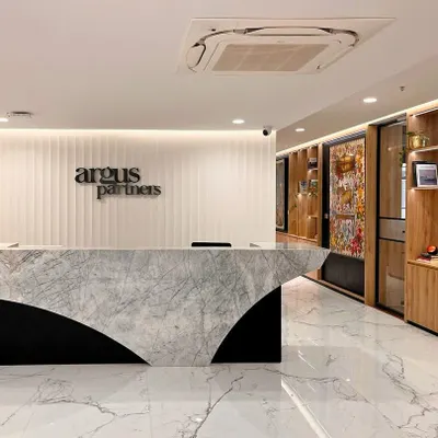 A view of the modern reception area at our new, expanded Bengaluru office on Lavelle Road. This move reinforces our commitment to providing a state-of-the-art, collaborative workspace for our growing team.