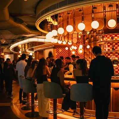 The heart of our restaurant, the bar. It's always buzzing with energy, as guests gather to watch our mixologists craft their next favourite drink.