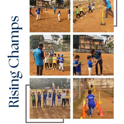 Our HB Junior Cricket team is where it all starts. This collage shows young players learning essential skills, teamwork, and the passion that will shape them into confident cricketers for the future.