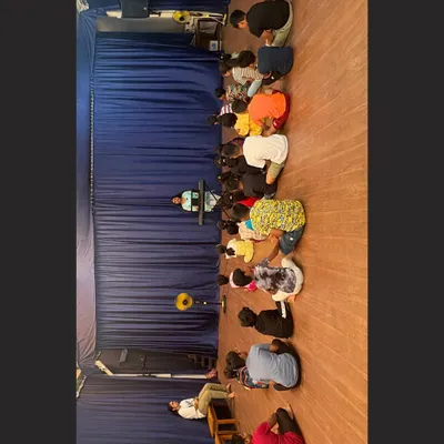 A glimpse into one of our group music sessions. We foster a respectful and focused learning environment where students learn together under the guidance of an instructor.
