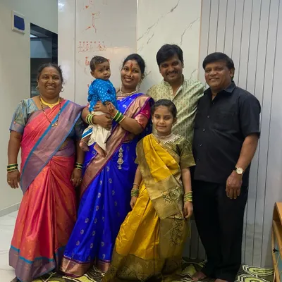 The Pingulkar family celebrating their Griha Pravesh and Vastu Shanti in their new 1 BHK home in Kalyan. It was an honor to hand over the keys to their dream home.