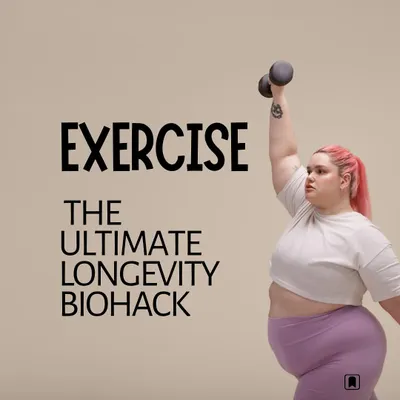 Exercise is the ultimate longevity biohack. It's about so much more than weight loss. It reduces disease risk, boosts mental health, and improves insulin sensitivity, making it one of the most powerful tools for a long, healthy life.