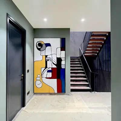 Art isn't just for walls. I hand-painted this wardrobe with a custom abstract design inspired by Picasso, turning a functional piece of furniture into a unique statement piece for a client's home.