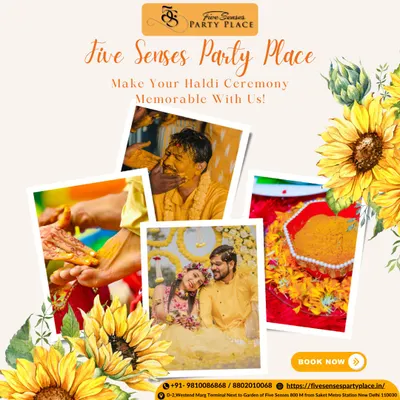 We cherish the beauty of tradition and specialize in planning memorable pre-wedding events. This collage captures the vibrant and joyful moments of a Haldi ceremony, a key part of the wedding festivities we meticulously organize.