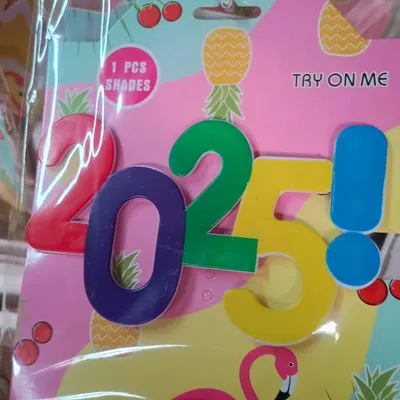Get ready for the new year with these fun '2025' party shades! They are a must-have accessory for any New Year's Eve party and make for great photos.