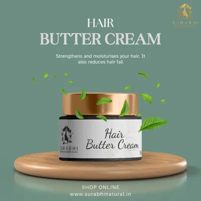 My Hair Butter Cream is a rich, moisturizing treatment. It strengthens the hair shaft to reduce hair fall while providing intense hydration for soft, manageable hair.