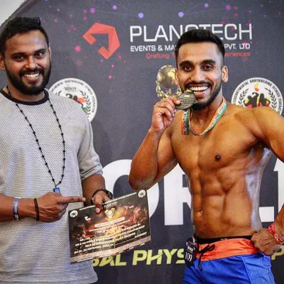 Pictured here with my own coach after a successful competition. This moment represents a one-month transformation, highlighting how quickly progress can be made with the right guidance and an unwavering commitment.