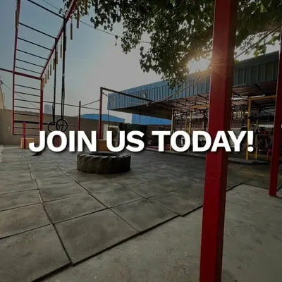 This is our arena. Open air, raw, and equipped with everything you need to get strong. From monkey bars to tires, this is your playground to build functional strength.
