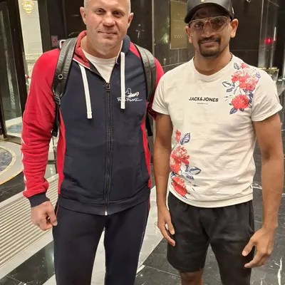 Meeting the legendary Fedor Emelianenko, "The Last Emperor." His mindset is off the charts. Learning from the greats is a crucial part of the journey.