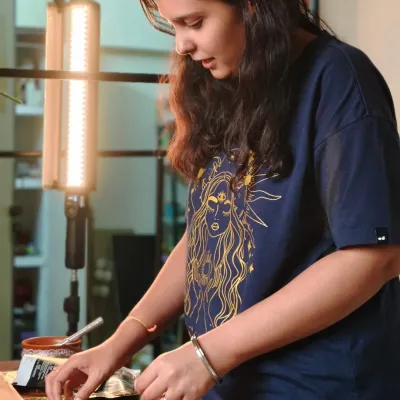 Every detail matters in food styling. Here's a behind-the-scenes look at our stylist meticulously arranging ingredients to get the perfect shot.