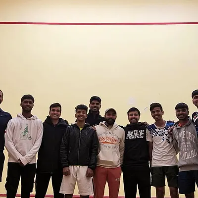 We were honored to have former professional champion Parmeet Singh visit and motivate our Squfit players. It's all about learning from the best.