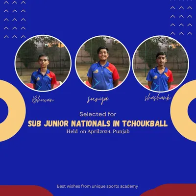 The result of discipline and dedication. We are incredibly proud of Bhuvan, Surya, and Shashank for being selected for the Sub Junior Nationals in Tchoukball. This is what hard work looks like.
