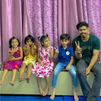 These happy faces say it all. We believe in creating a nurturing community where children feel safe and supported by our therapists and their peers, making every day a chance to grow together.