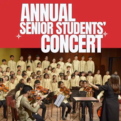 Our Annual Senior Students' Concert is a much-anticipated event that showcases the incredible progress and dedication of our senior choir and instrumental students. Here, they perform together in a powerful display of collaborative music-making.