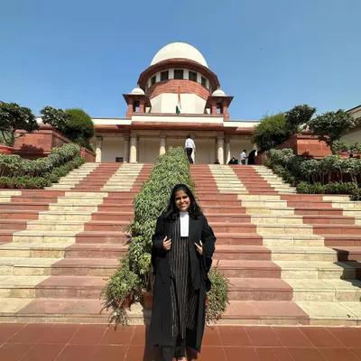 A sunny day at the Supreme Court of India. Being a litigator means I am always ready to represent my clients in court.