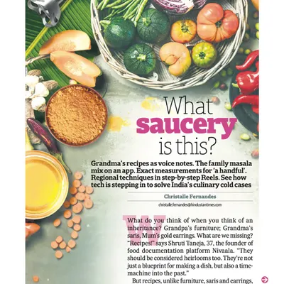 I was thrilled to be featured in this HT Brunch cover story about preserving our culinary heritage. It's wonderful to be alongside other voices who share this passion.