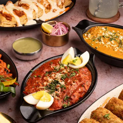 A full Indian food spread we shot for The Lantern Bar. This type of shot is perfect for showcasing the variety a restaurant offers.