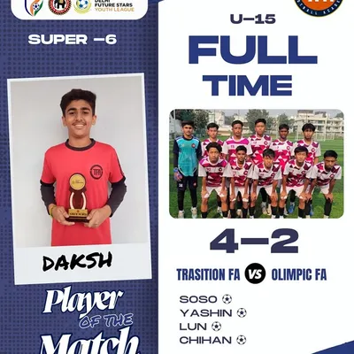 A 4-2 victory for my U-15s in the Delhi Youth League, with Daksh earning Player of the Match. We celebrate both team wins and individual performances.