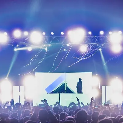 Pure mainstage madness. This is the view from the front row when the beat drops and the entire production comes alive.