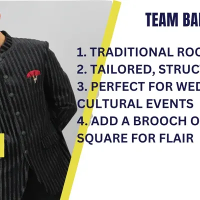 Team Bandhgala or Team Tuxedo? This guide breaks down the traditional roots and tailored fit of a classic Bandhgala.