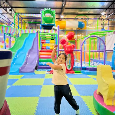 This is what pure happiness looks like. Our vibrant and spacious indoor play area is the perfect paradise for kids to dance, play, and just be kids.