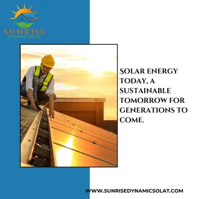 A technician performs final checks on a rooftop solar installation as the sun sets. My maintenance service ensures your system is safe and efficient, from the panels down to the wiring.