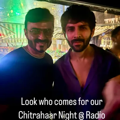 Look who dropped by for our Chitrahaar Night at Radio Bar. It was great to see Kartik Aaryan enjoying the retro tunes.