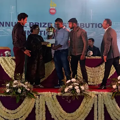A proud moment for Bright Cricket Club as we receive the championship trophy at a DDCA event. This victory is a result of our team's collective heart, fight, and relentless passion for the game.
