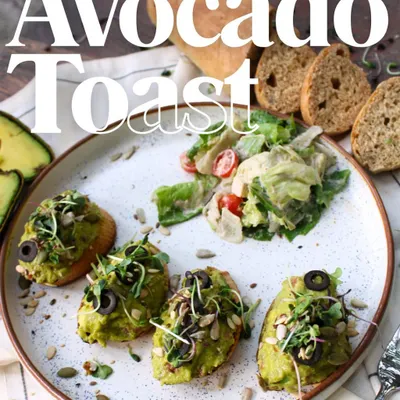 Smashed, spread, and sprinkled with goodness. Our avocado toast is a crunchy, creamy, tangy bite of pure joy, loaded with vegan feta, olives, seeds, and microgreens on our house-made bread.