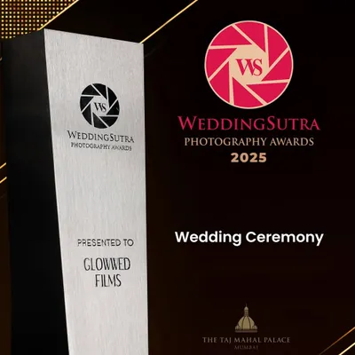 Our official award from the 2025 WeddingSutra Photography Awards for the 'Wedding Ceremony' category. This recognition fuels our passion for capturing love stories with creativity and excellence.