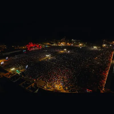 An unforgettable night at Hampi Utsava. Performing in front of a crowd this massive, with so much history around us, was an absolutely electric experience.