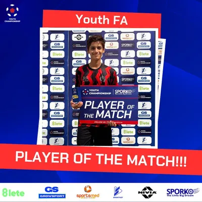 An electrifying performance earns this young player the "Player of the Match" award at the Youth Championship. Well deserved!