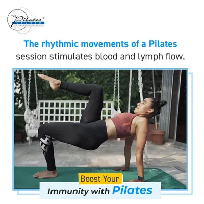 This tabletop leg extension on the mat is a foundational Pilates exercise. It challenges your core stability and coordination, teaching you to move your limbs independently from a strong center.
