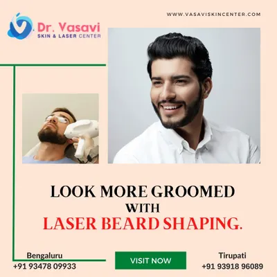 For my male patients, I offer precise laser beard shaping. This service is designed to create clean, defined beard lines and reduce the need for constant shaving and trimming.