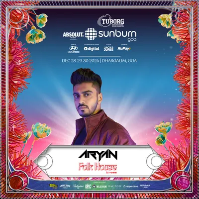 The official announcement for my performance at Sunburn Festival, Goa. It was an honor to be part of the lineup and play my Folk House set on one of the biggest stages in the country.