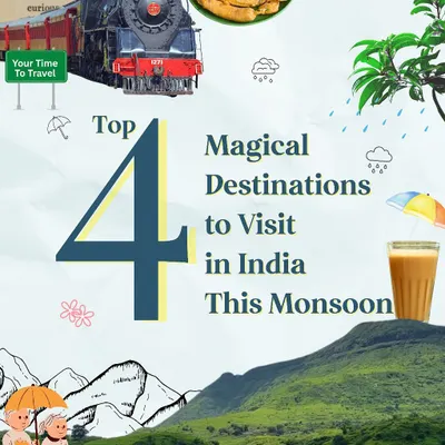 We've listed our top 4 magical destinations to visit in India this monsoon. It's your sign to pack a raincoat and hit the road with us.