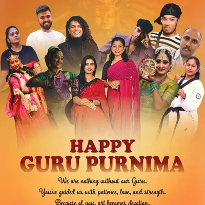 On Guru Purnima, I extend my heartfelt gratitude to all the teachers at our institute. We are nothing without our gurus. Their patience, love, and strength guide us and turn art into devotion.